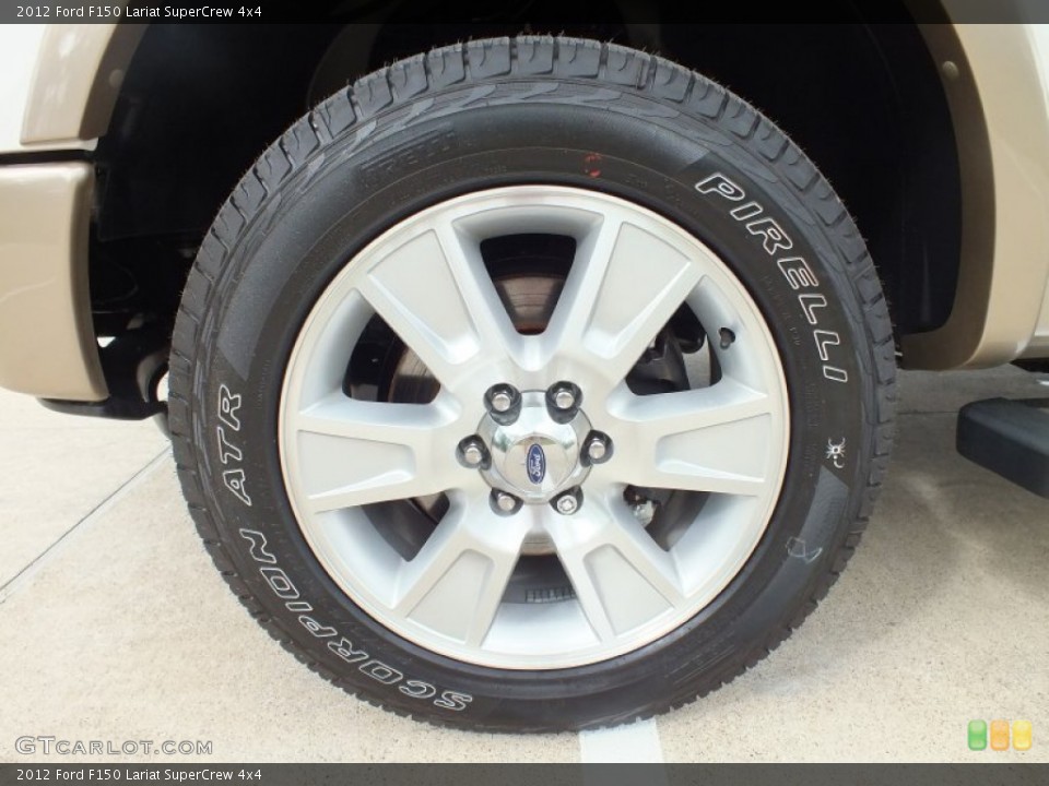2012 Ford F150 Lariat SuperCrew 4x4 Wheel and Tire Photo #62437807