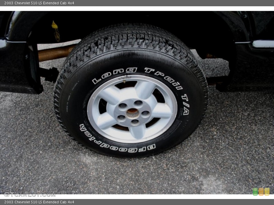 2003 Chevrolet S10 LS Extended Cab 4x4 Wheel and Tire Photo #62439931