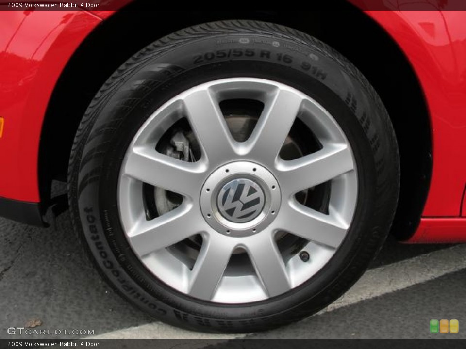2009 Volkswagen Rabbit 4 Door Wheel and Tire Photo #62453288