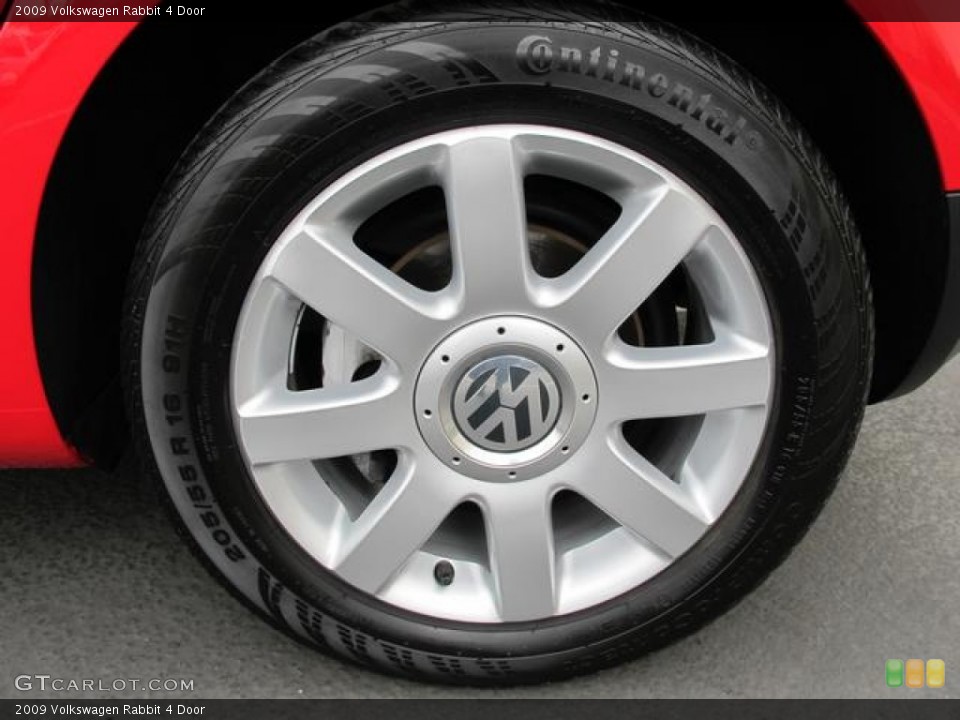 2009 Volkswagen Rabbit 4 Door Wheel and Tire Photo #62453296