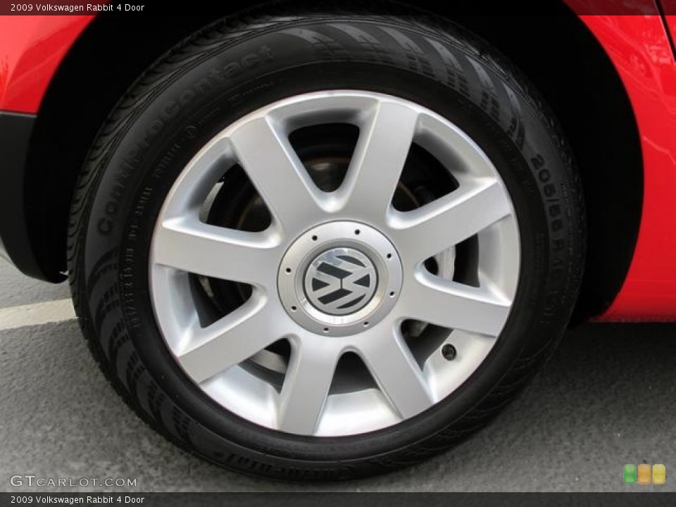 2009 Volkswagen Rabbit 4 Door Wheel and Tire Photo #62453305