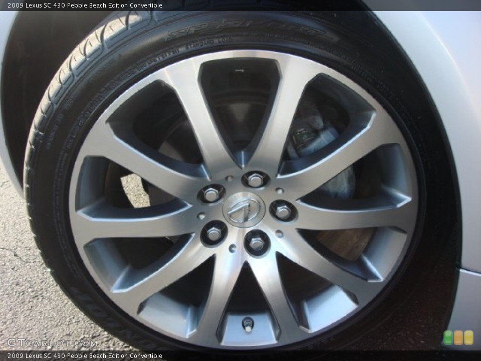 2009 Lexus SC 430 Pebble Beach Edition Convertible Wheel and Tire Photo #62467564