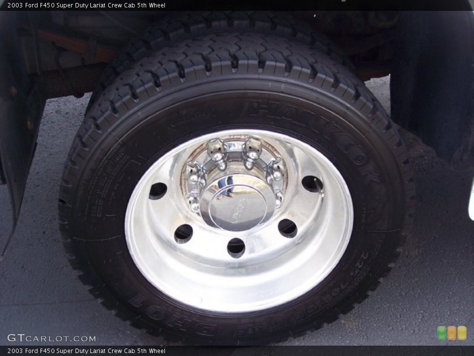 2003 Ford F450 Super Duty Lariat Crew Cab 5th Wheel Wheel and Tire Photo #62481397