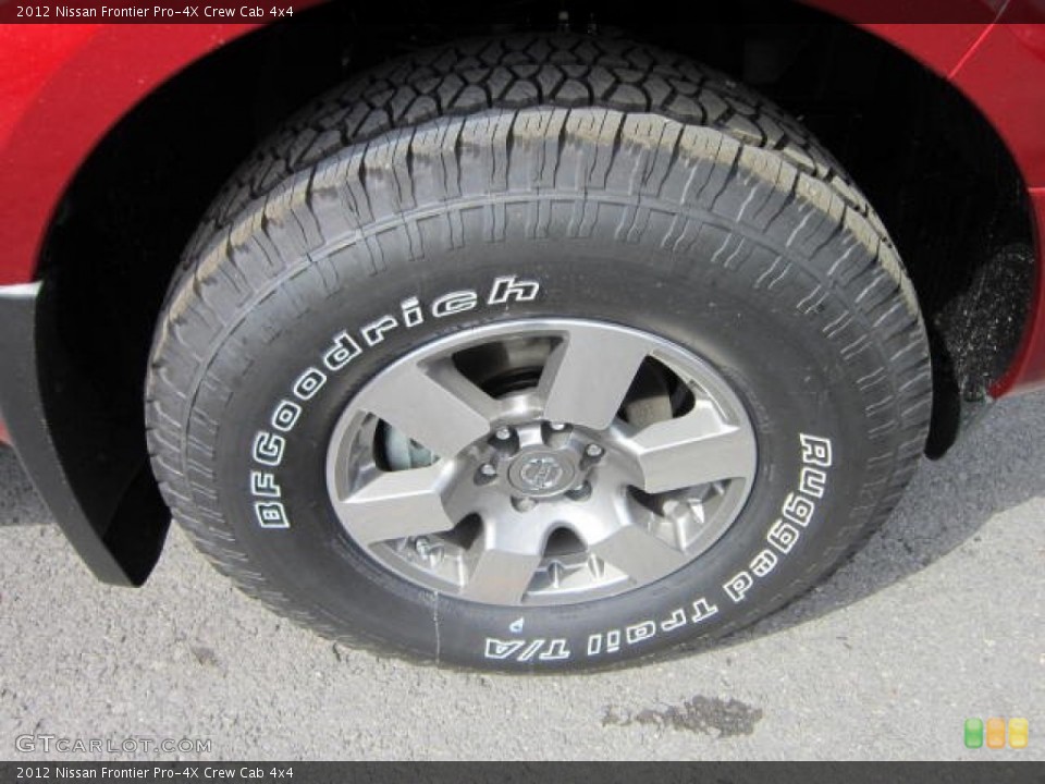 2012 Nissan Frontier Pro-4X Crew Cab 4x4 Wheel and Tire Photo #62487688