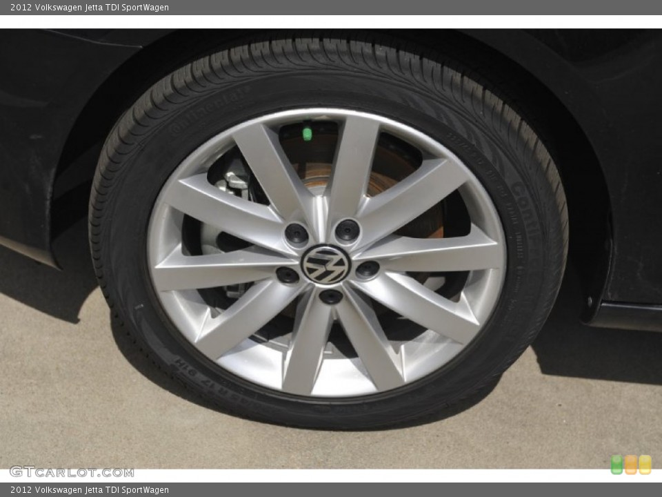 2012 Volkswagen Jetta TDI SportWagen Wheel and Tire Photo #62491940