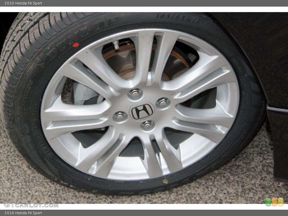 2010 Honda Fit Sport Wheel and Tire Photo #62504196
