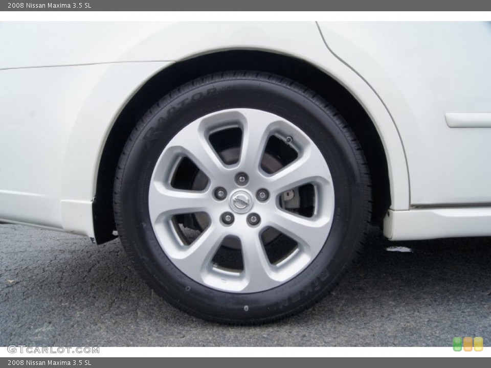 2008 Nissan Maxima 3.5 SL Wheel and Tire Photo #62509209