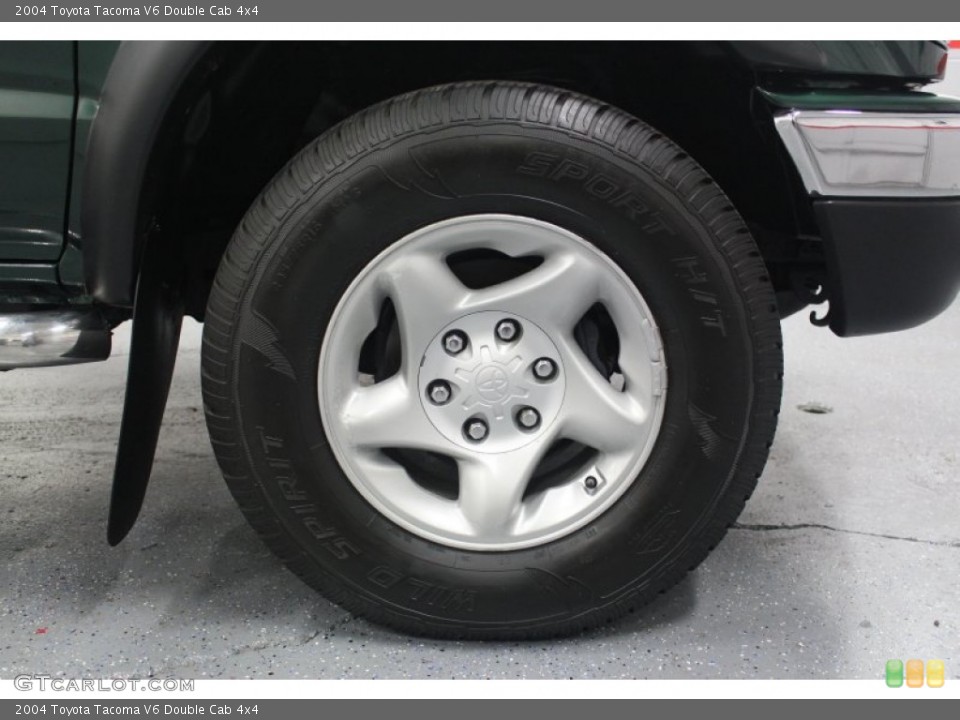 2004 Toyota Tacoma V6 Double Cab 4x4 Wheel and Tire Photo #62523977