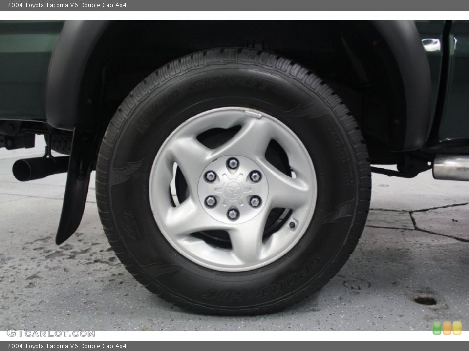 2004 Toyota Tacoma V6 Double Cab 4x4 Wheel and Tire Photo #62524013