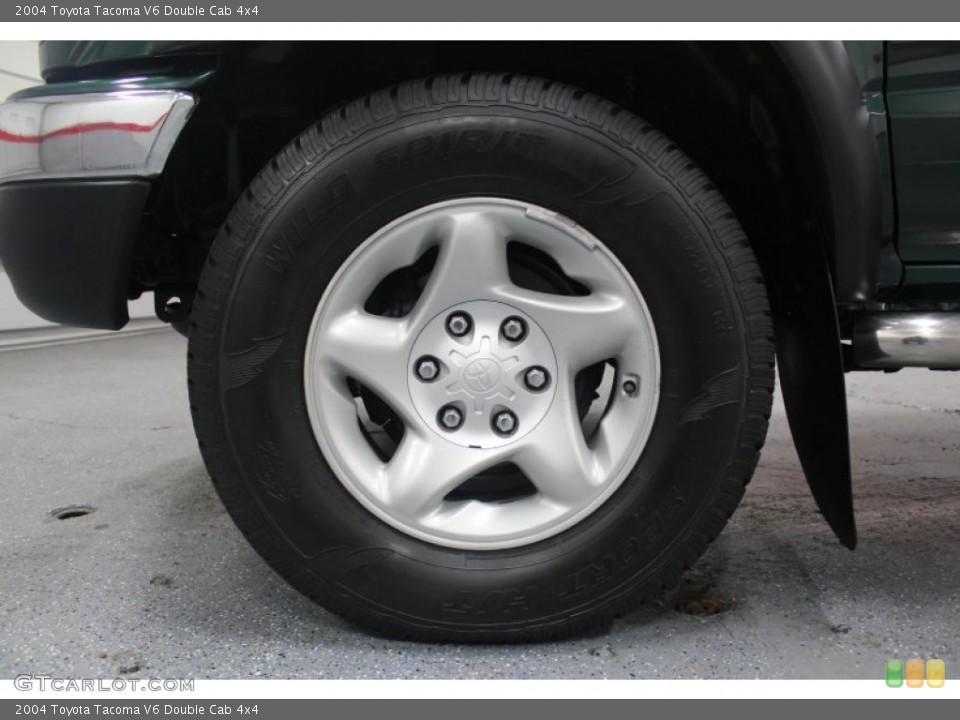 2004 Toyota Tacoma V6 Double Cab 4x4 Wheel and Tire Photo #62524094