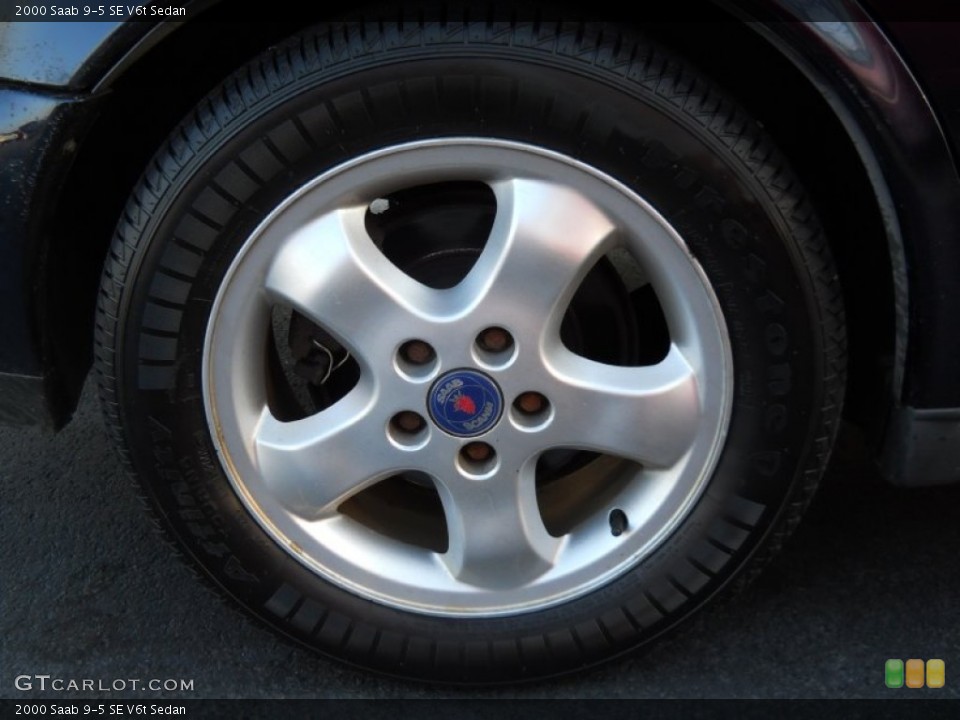 2000 Saab 9-5 SE V6t Sedan Wheel and Tire Photo #62526754