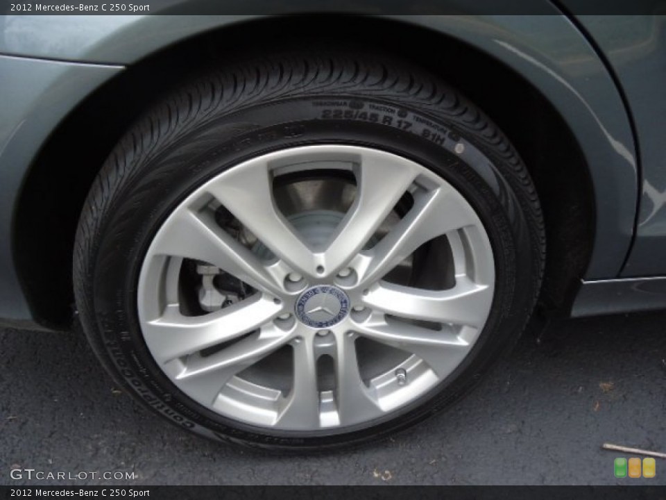 2012 Mercedes-Benz C 250 Sport Wheel and Tire Photo #62527265