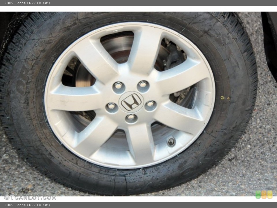2009 Honda CR-V EX 4WD Wheel and Tire Photo #62532994