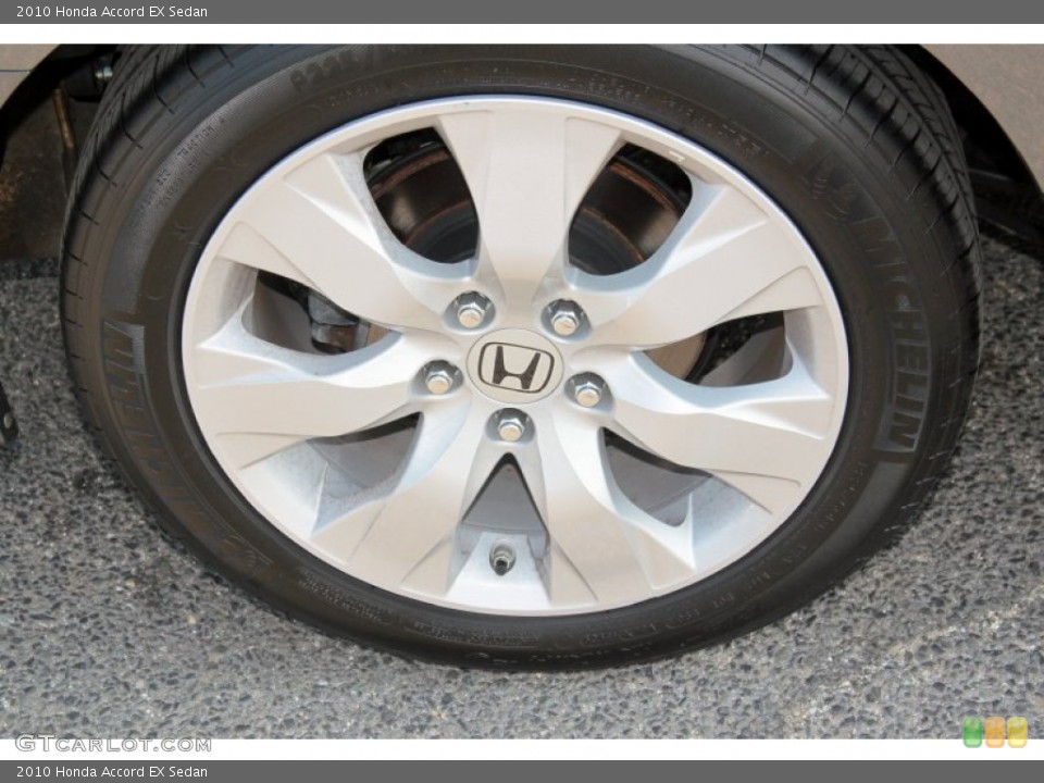 2010 Honda Accord EX Sedan Wheel and Tire Photo #62533445