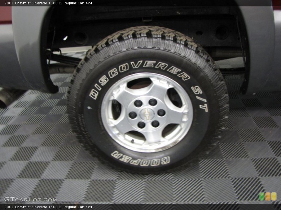 2001 Chevrolet Silverado 1500 LS Regular Cab 4x4 Wheel and Tire Photo #62543959