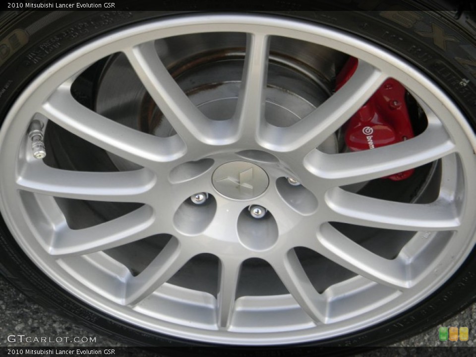 2010 Mitsubishi Lancer Evolution GSR Wheel and Tire Photo #62553622