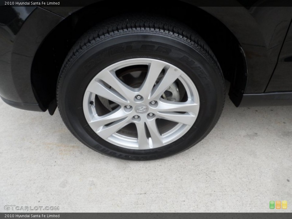 2010 Hyundai Santa Fe Limited Wheel and Tire Photo #62567830