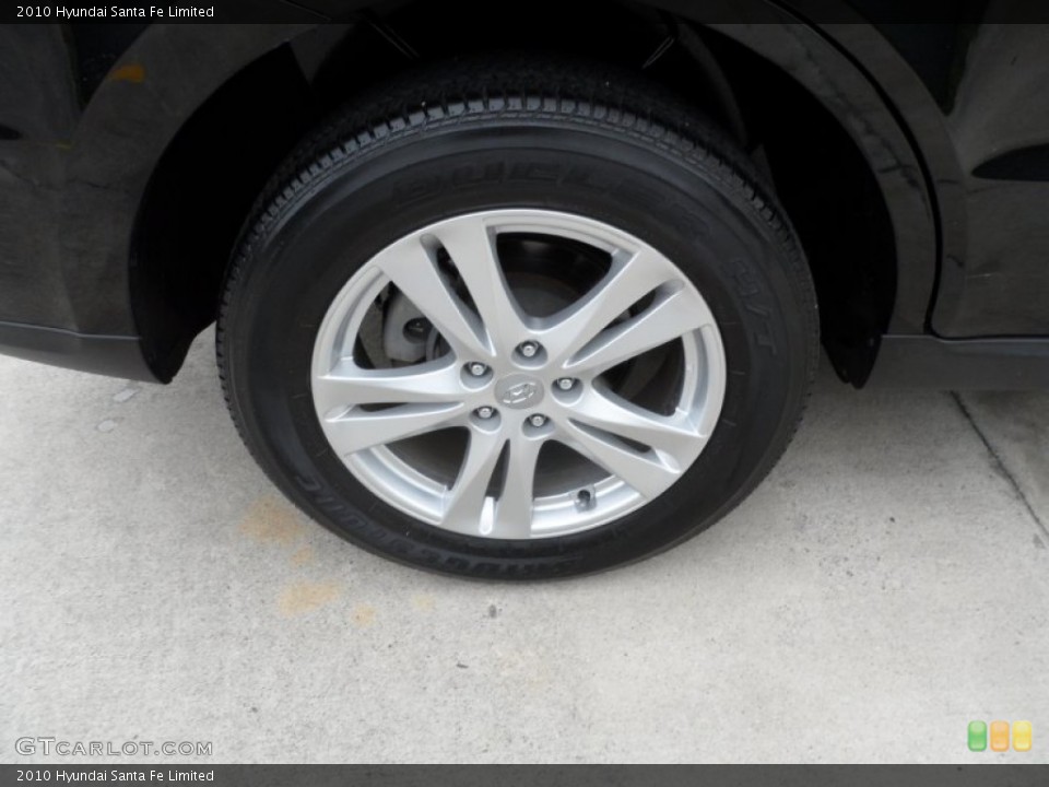 2010 Hyundai Santa Fe Limited Wheel and Tire Photo #62567844