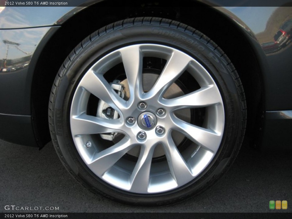 2012 Volvo S80 T6 AWD Inscription Wheel and Tire Photo #62600168