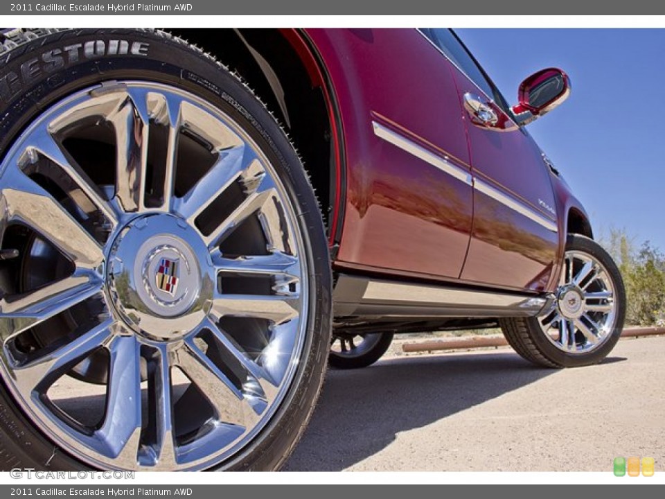 2011 Cadillac Escalade Hybrid Platinum AWD Wheel and Tire Photo #62600404
