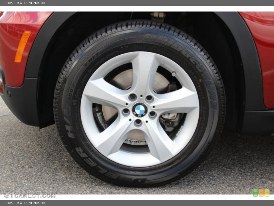 2009 BMW X5 xDrive30i Wheel and Tire Photo #62606354