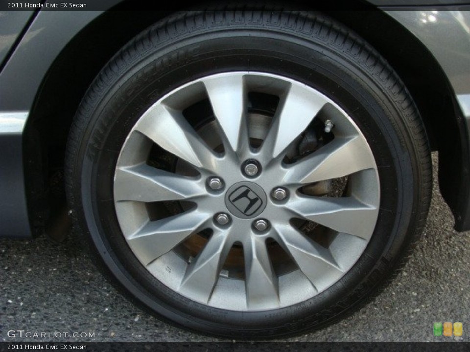 2011 Honda Civic EX Sedan Wheel and Tire Photo #62606999