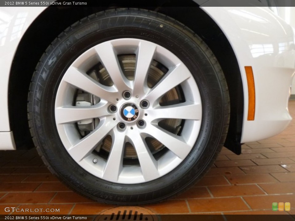 2012 BMW 5 Series 550i xDrive Gran Turismo Wheel and Tire Photo #62613455