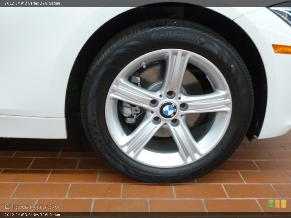 2012 BMW 3 Series 328i Sedan Wheel and Tire Photo #62614754