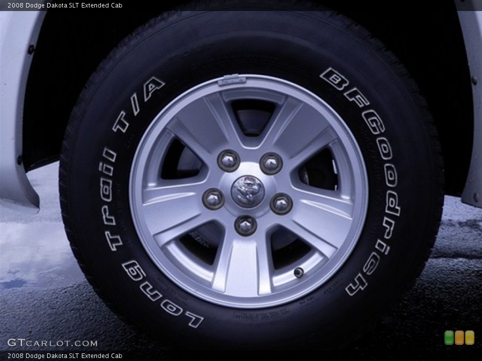 2008 Dodge Dakota SLT Extended Cab Wheel and Tire Photo #62615898
