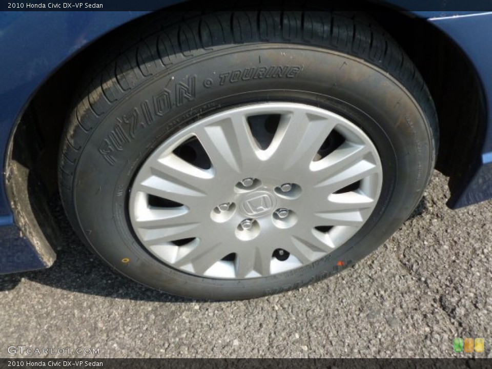 2010 Honda Civic DX-VP Sedan Wheel and Tire Photo #62624723