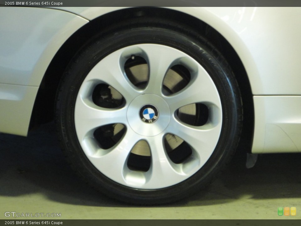 2005 BMW 6 Series 645i Coupe Wheel and Tire Photo #62626754