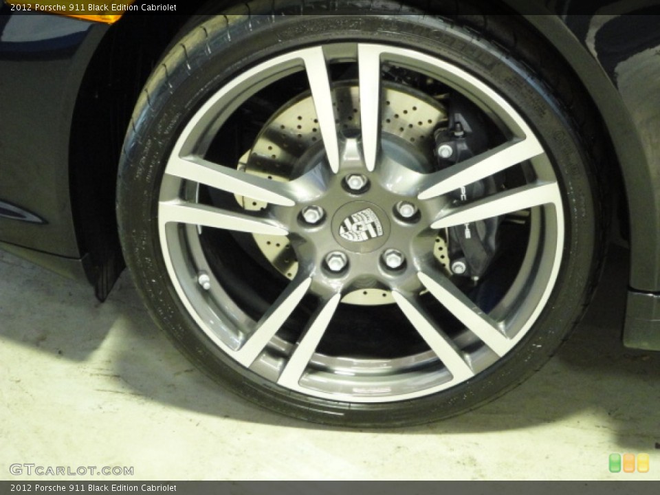 2012 Porsche 911 Black Edition Cabriolet Wheel and Tire Photo #62629238