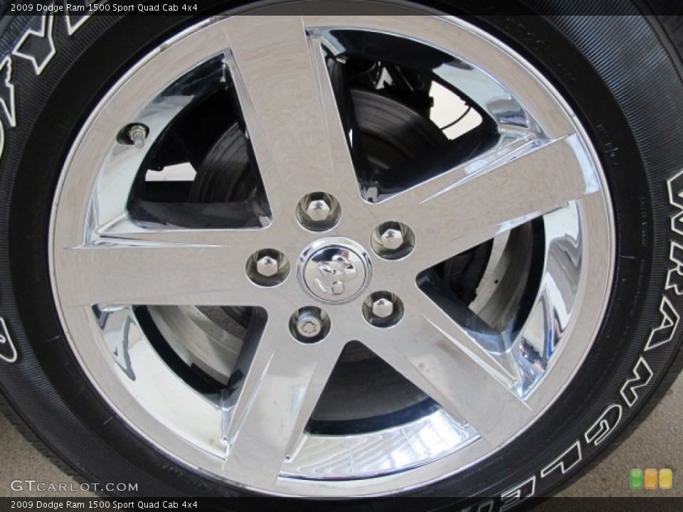 2009 Dodge Ram 1500 Sport Quad Cab 4x4 Wheel and Tire Photo #62635883