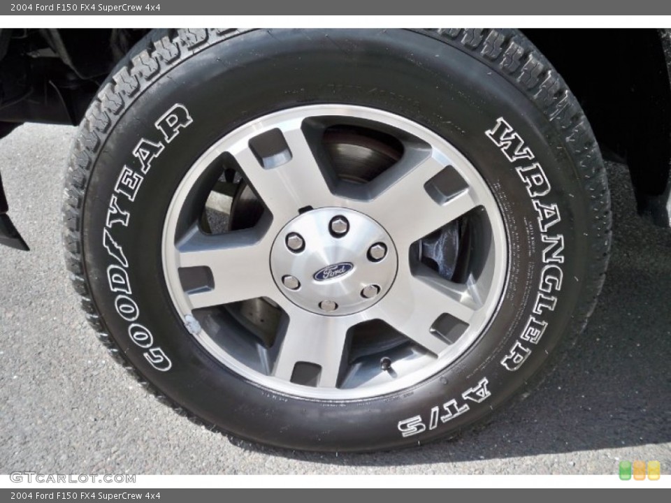 2004 Ford F150 FX4 SuperCrew 4x4 Wheel and Tire Photo #62670725