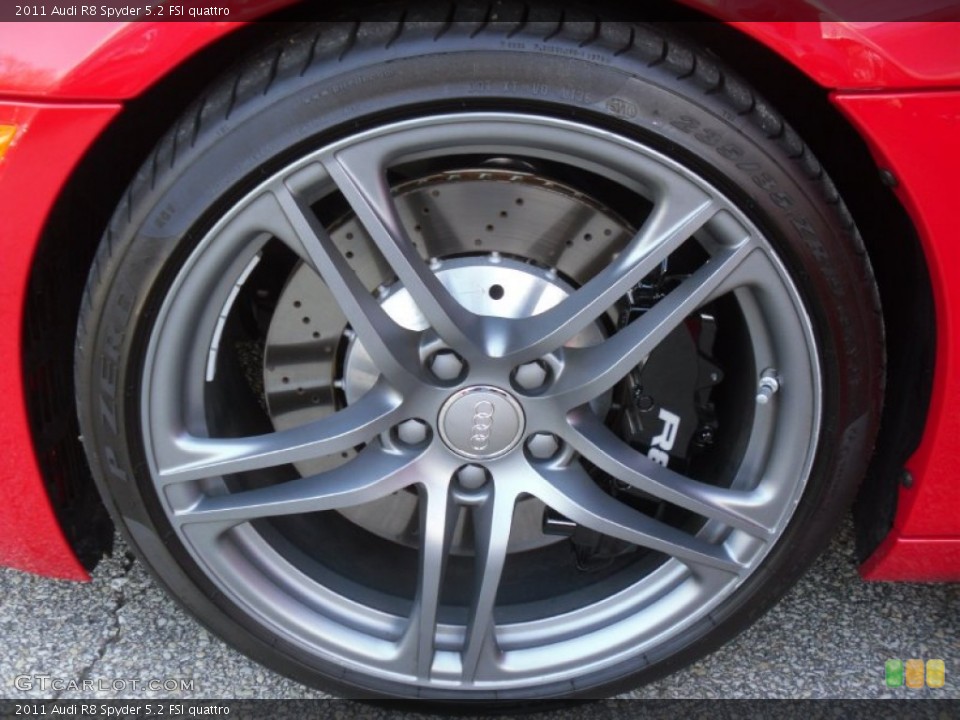 2011 Audi R8 Spyder 5.2 FSI quattro Wheel and Tire Photo #62676602