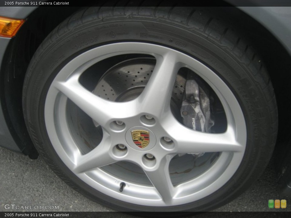 2005 Porsche 911 Carrera Cabriolet Wheel and Tire Photo #62680499