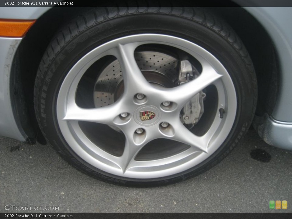2002 Porsche 911 Carrera 4 Cabriolet Wheel and Tire Photo #62680778