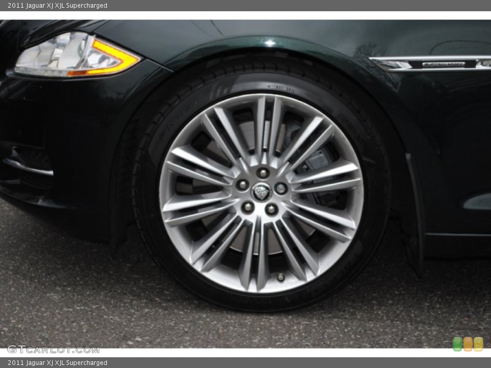 2011 Jaguar XJ XJL Supercharged Wheel and Tire Photo #62682749
