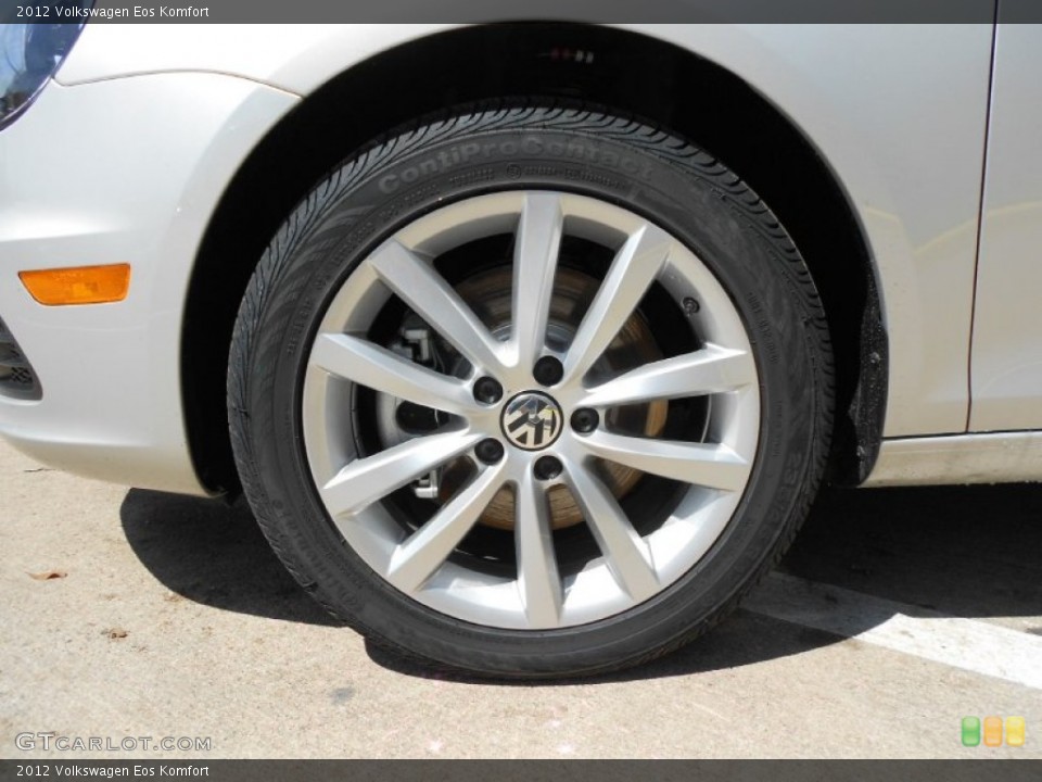 2012 Volkswagen Eos Komfort Wheel and Tire Photo #62693737