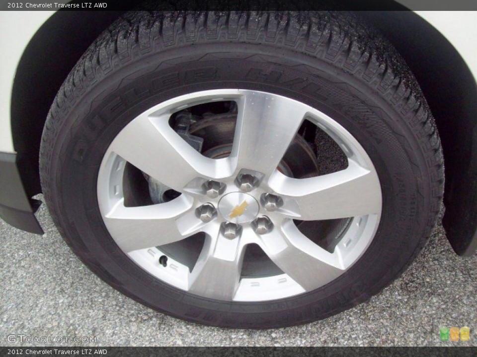 2012 Chevrolet Traverse LTZ AWD Wheel and Tire Photo #62693933