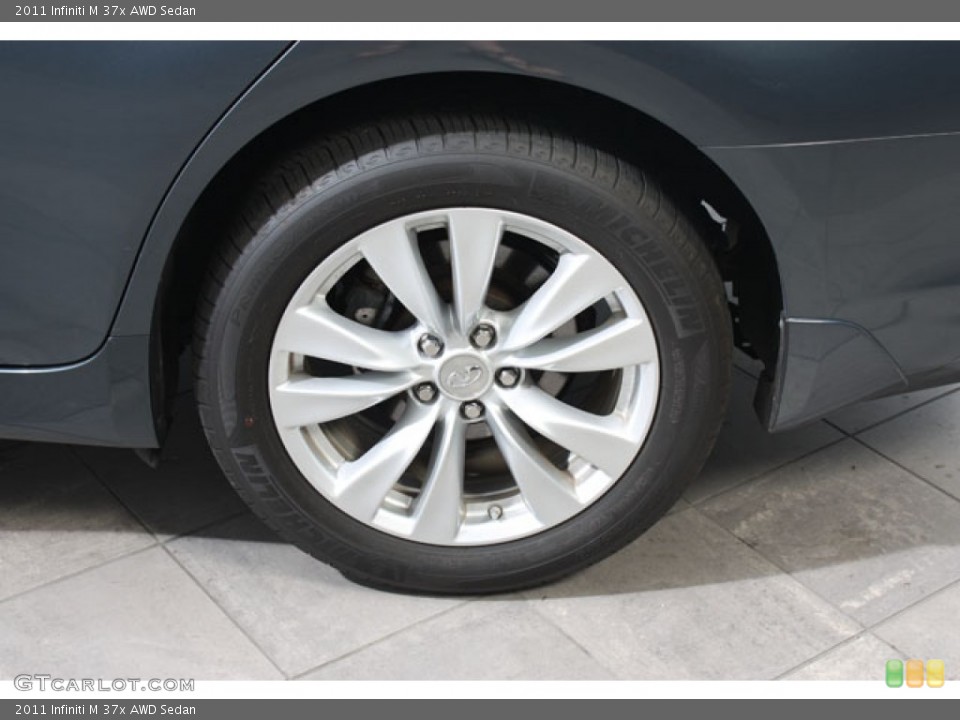2011 Infiniti M 37x AWD Sedan Wheel and Tire Photo #62702360