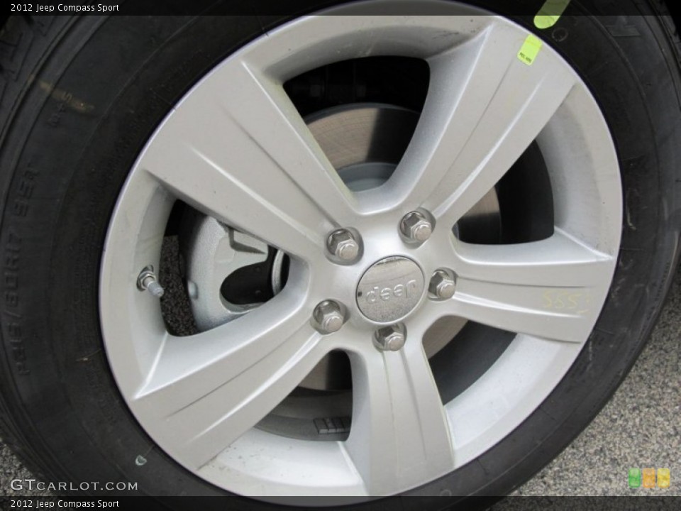 2012 Jeep Compass Sport Wheel and Tire Photo #62725240