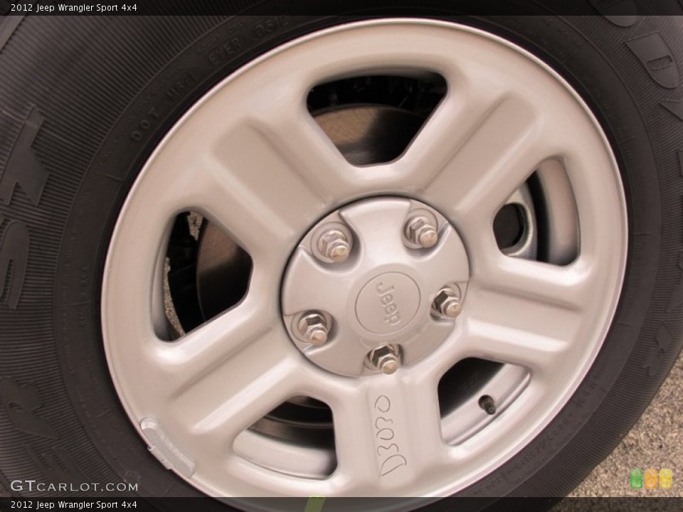 2012 Jeep Wrangler Sport 4x4 Wheel and Tire Photo #62725576