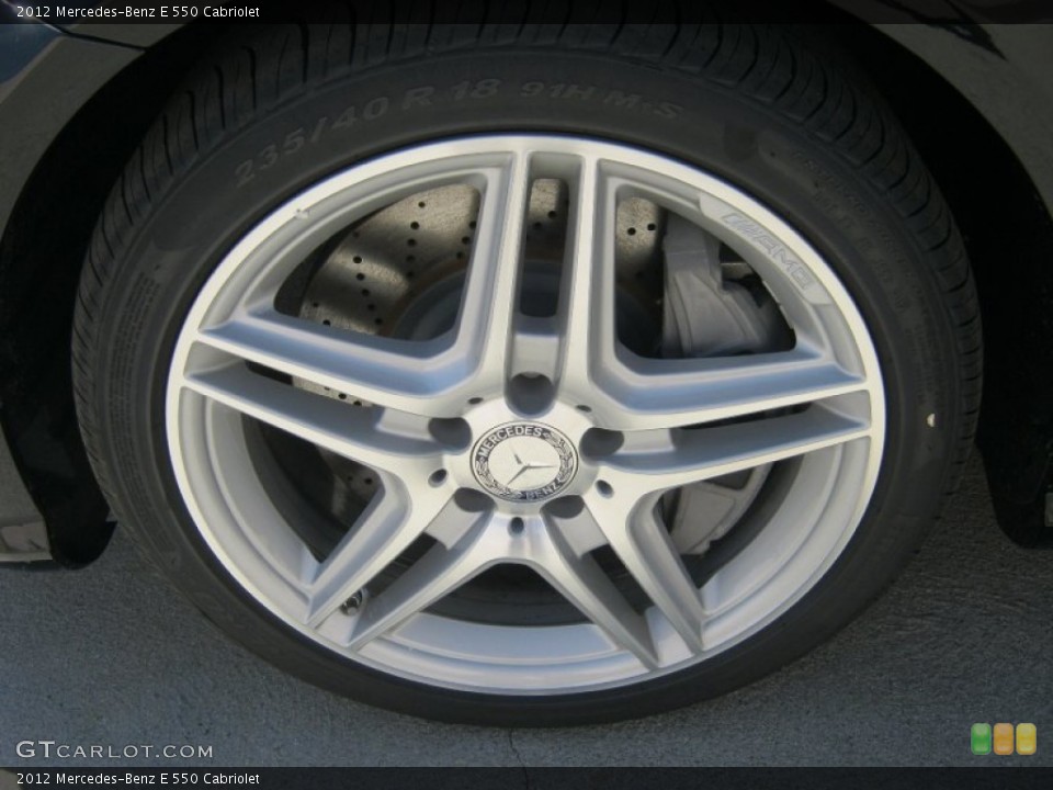 2012 Mercedes-Benz E 550 Cabriolet Wheel and Tire Photo #62726632