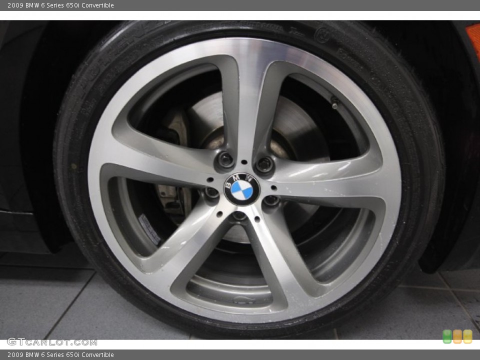 2009 BMW 6 Series 650i Convertible Wheel and Tire Photo #62728528