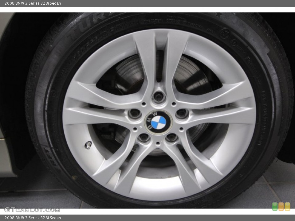2008 BMW 3 Series 328i Sedan Wheel and Tire Photo #62729320