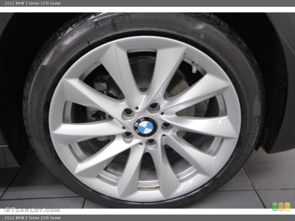 2012 BMW 3 Series 328i Sedan Wheel and Tire Photo #62730190