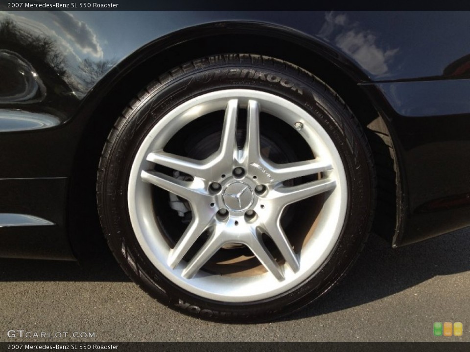 2007 Mercedes-Benz SL 550 Roadster Wheel and Tire Photo #62737753