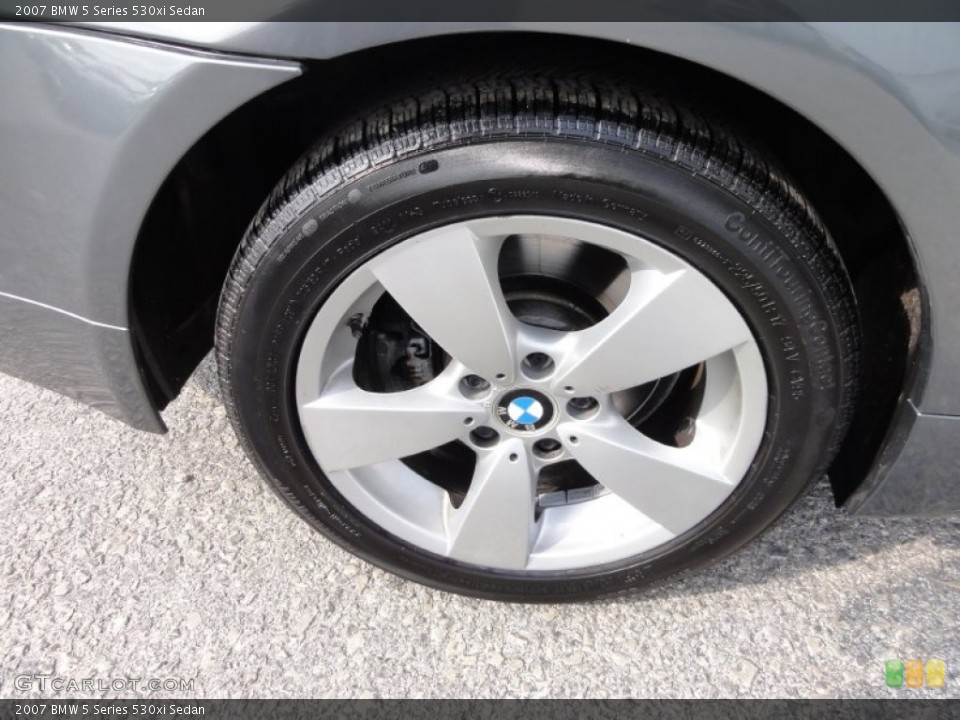 2007 BMW 5 Series 530xi Sedan Wheel and Tire Photo #62741179