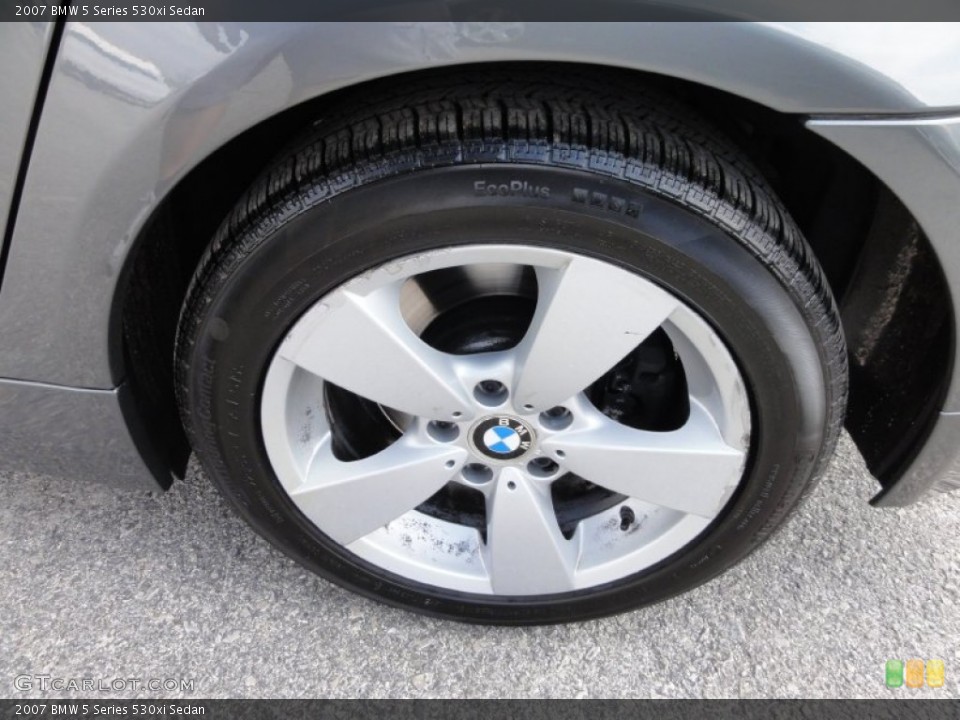 2007 BMW 5 Series 530xi Sedan Wheel and Tire Photo #62741254